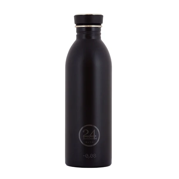 24bottles, Urban vandflaske, sort - 500ml.