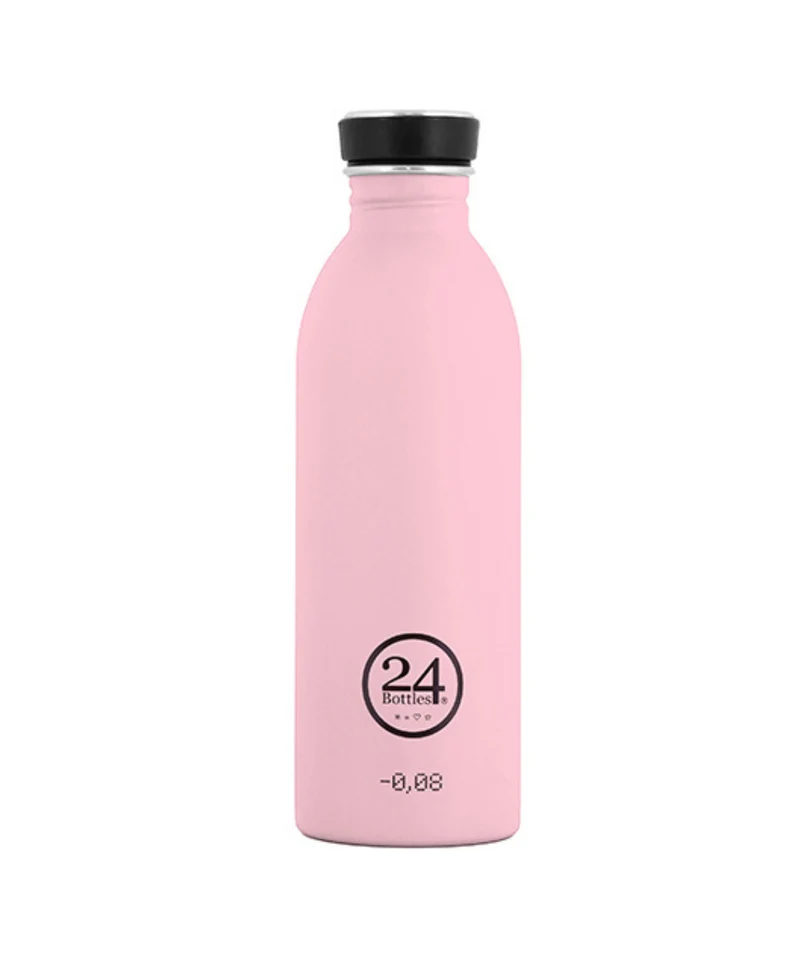 24bottles, Urban vandflaske, lyserød - 500ml.