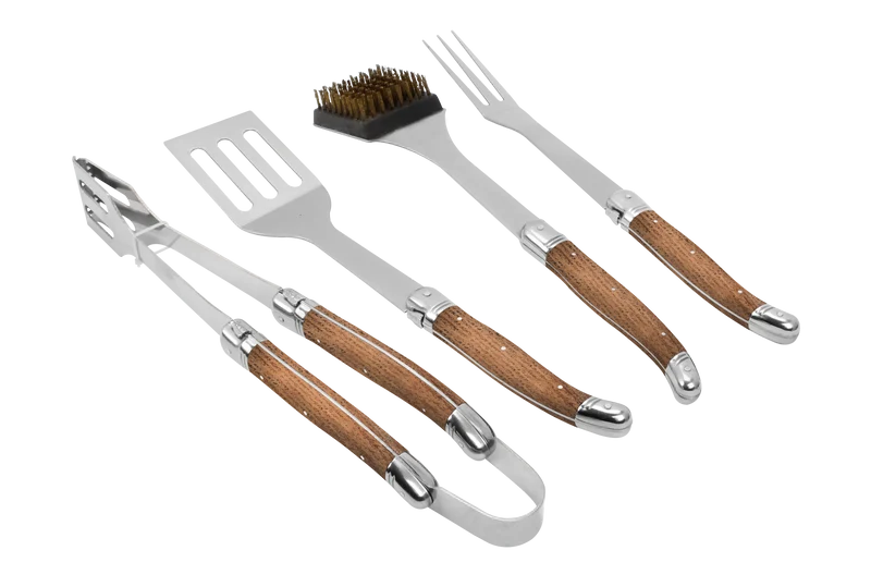 Laguiole by Hâws grillsæt, Oak - 4 dele