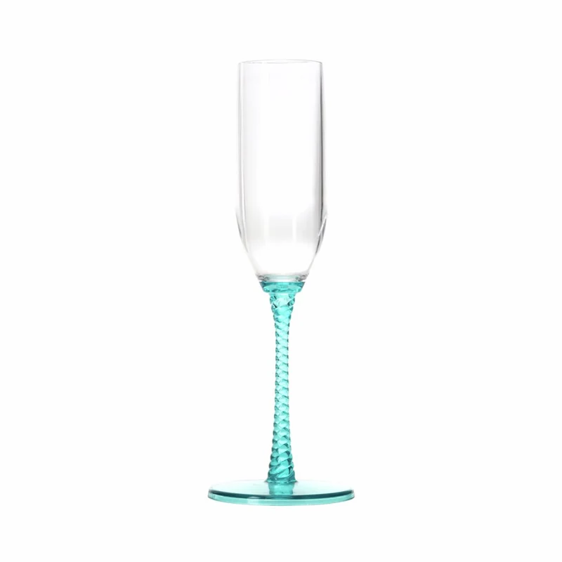 Stiernholm Eden Champagneglas 15 cl Blå Spiral/Turkos