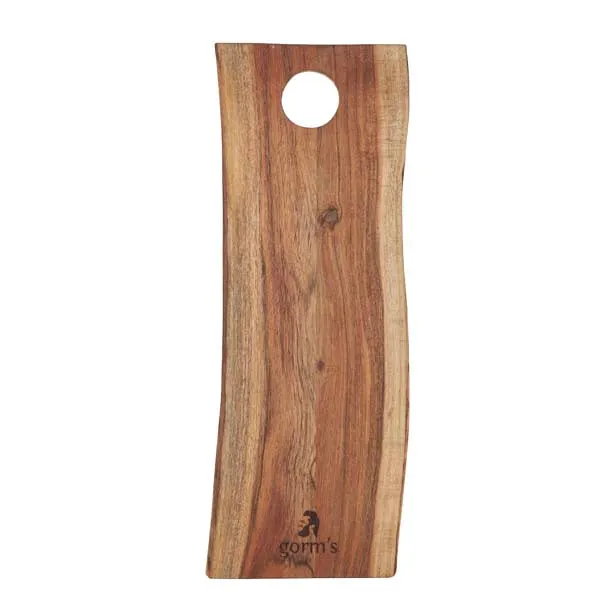 Aflangt skærebræt, acacia - 17x55 cm.