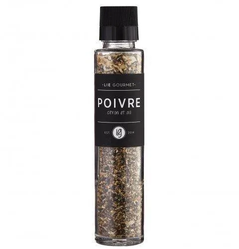 Peberkværn m/ citron & hvidløg - 120 g.