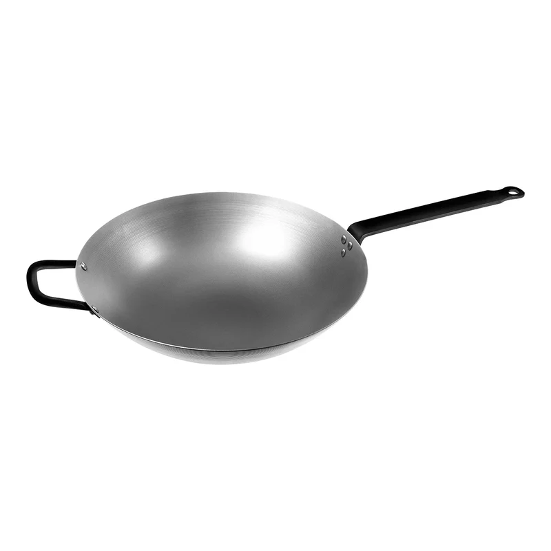 Exxent Wok Rund botten 38 cm Kolstål