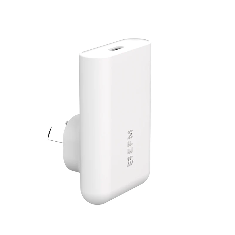 EFM 45W SlimLine Wall Charger with GaN, Power Delivery and PPS (White)