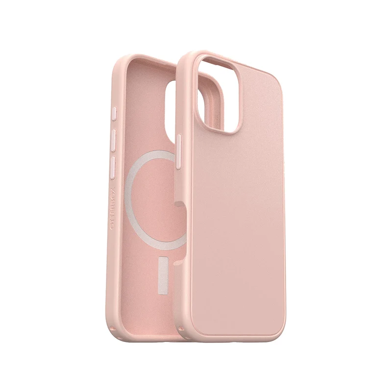 OtterBox Symmetry MagSafe Compatible Phone Case for iPhone 16 (Rose Pink)