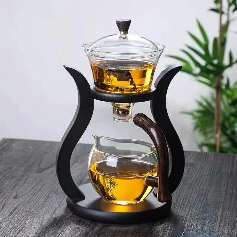 GLASS POT WITH SHELF - Tea Maker