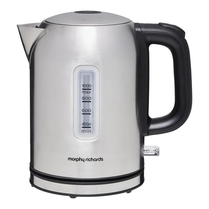 Morphy Richards Equip 1L Stainless Steel Electric Jug Kettle with 360d Base