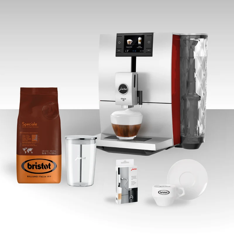 JURA ENA 8 Sunset Red Bundle Set