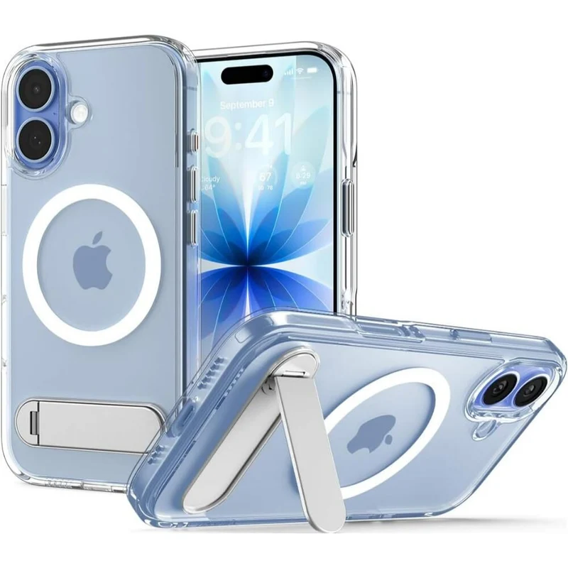 SPIGEN Ultra Hybrid Kickstand MagSafe Case for iPhone 17 (Clear White)