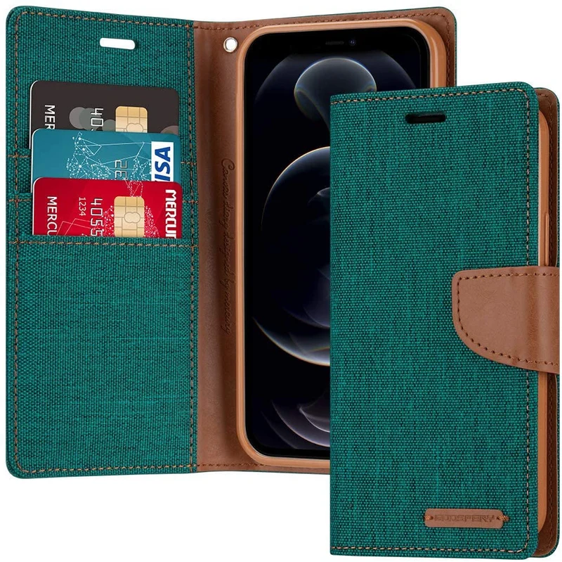 Goospery Canvas Diary for iPhone 17 Pro - Green