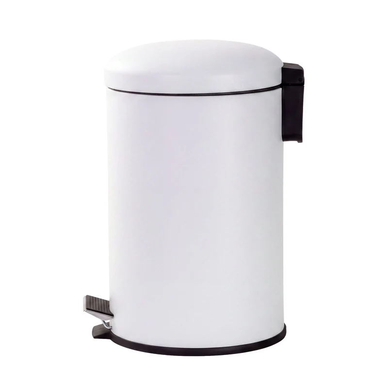 Hacienda 12L Pedal Bin with Stainless Steel and Plastic Construction