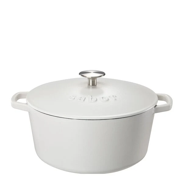 Sabor Gjutjärnsgryta 4,4 L matt vit