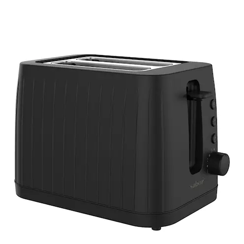 Sabor Select brödrost 2 skivor svart/blank