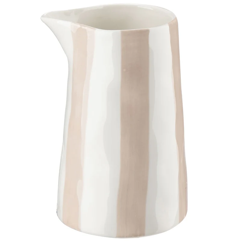 Stiernholm Stripes Gräddkanna 11,5 cm Vit rosa