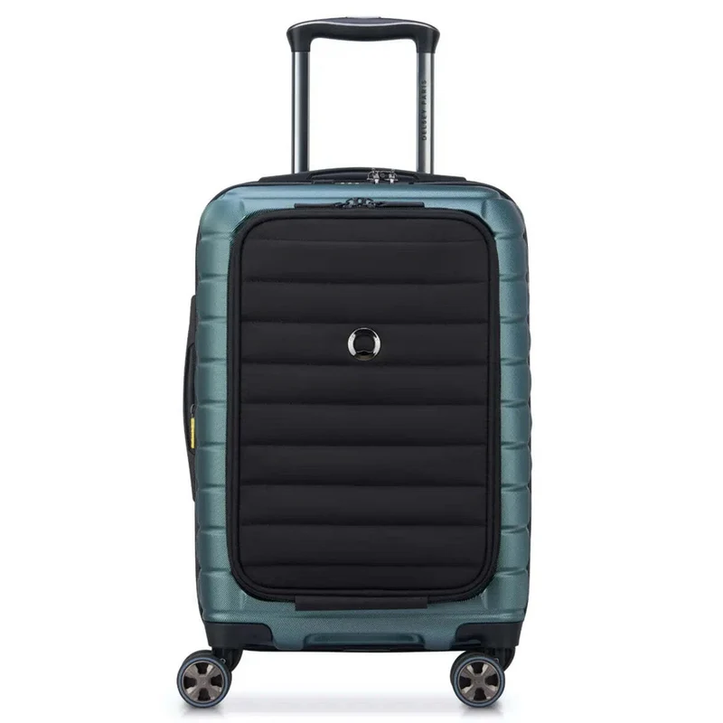 Delsey Shadow 5.0 - 55 cm 15" Laptop Front Loader Cabin Suitcase - Green