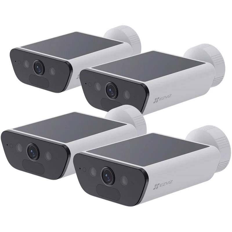 EZVIZ CB5 Security Camera with Solar Panel (4 Pack)