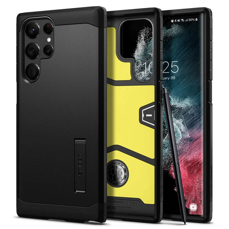 Spigen Samsung Galaxy S22 Ultra Tough Armor Case - Black