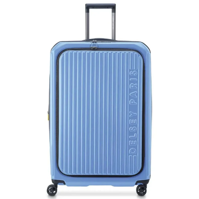 Delsey Securtime Zip 76 cm Top Opening 4-Wheel Expandable Suitcase - Lavender Blue