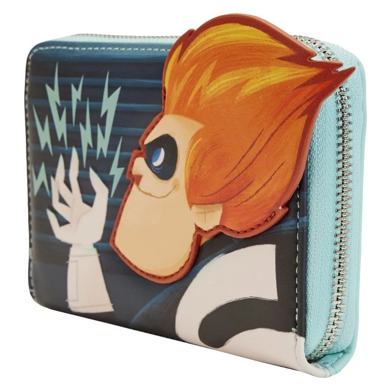 Loungefly Disney The Incredibles - Syndrome Glow In The Dark Zip-Around Wallet