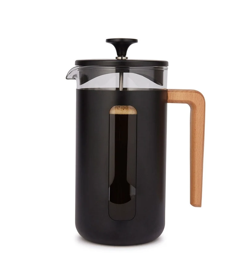 La Cafetiere Pisa 8-Cup 1L Stainless Steel/Glass Coffee French Press (Black)