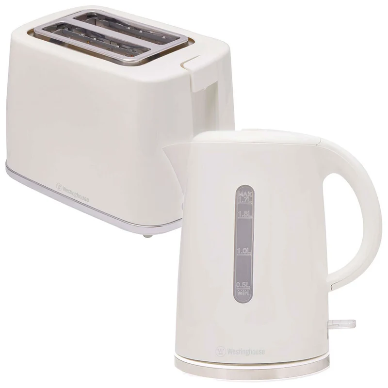 Westinghouse Kettle & Toaster Set - White