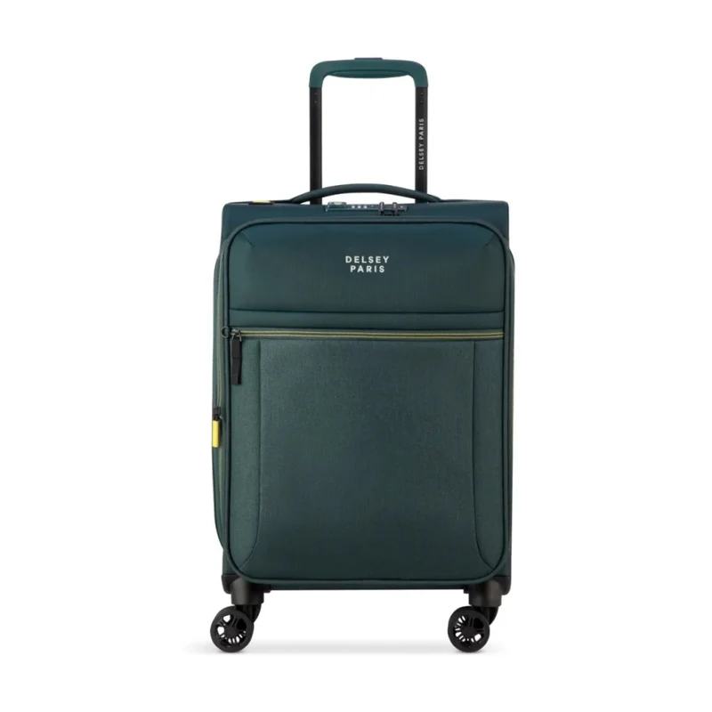 Delsey Brochant 3 Small 55cm Expandable Travel Carry-On Suitcase TSA Lock Pine