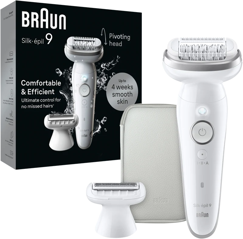 Braun Silk-Epil 9 Epilator Wet And Dry Silver