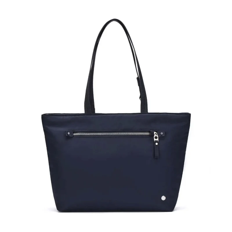 Pacsafe W Anti-Theft RFID Blocking Carryall 13" Laptop Tote Bag Navy
