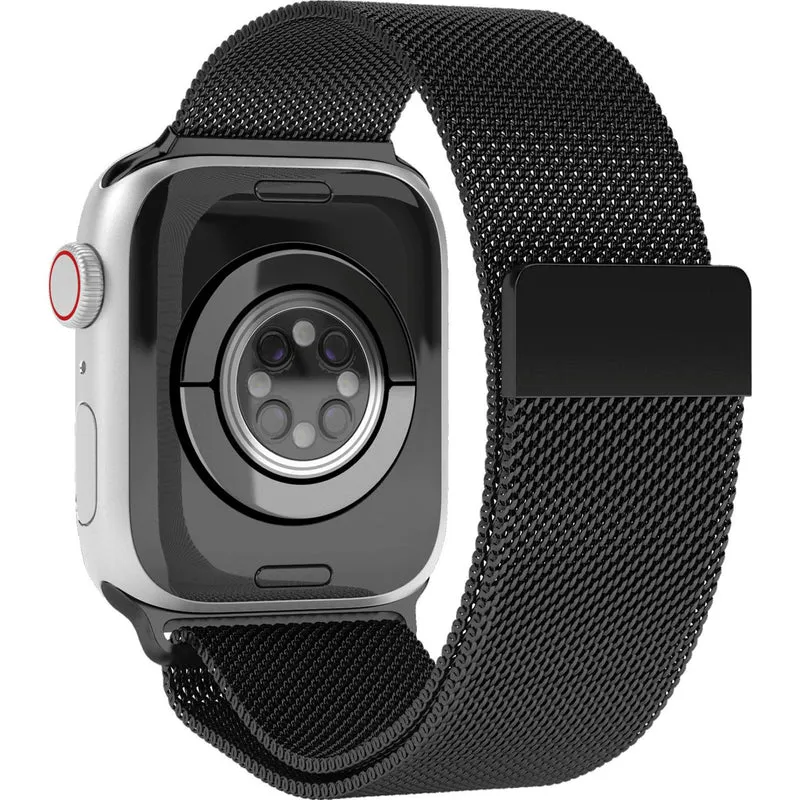 Crest Milanese Watch Strap for Apple Watch 42-49mm (Black)