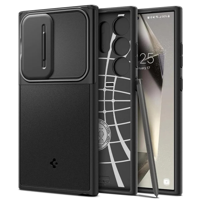 SPIGEN Optik Armor Case for Galaxy S24 Ultra (Black)