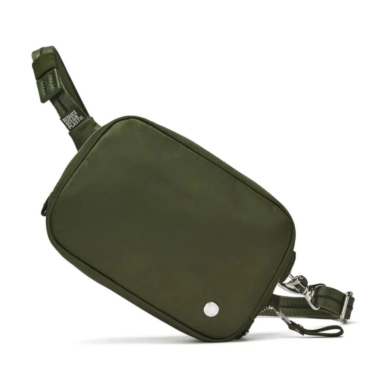 Pacsafe W Anti-Theft RFID Blocking Slashguard Micro Travel Sling Olive