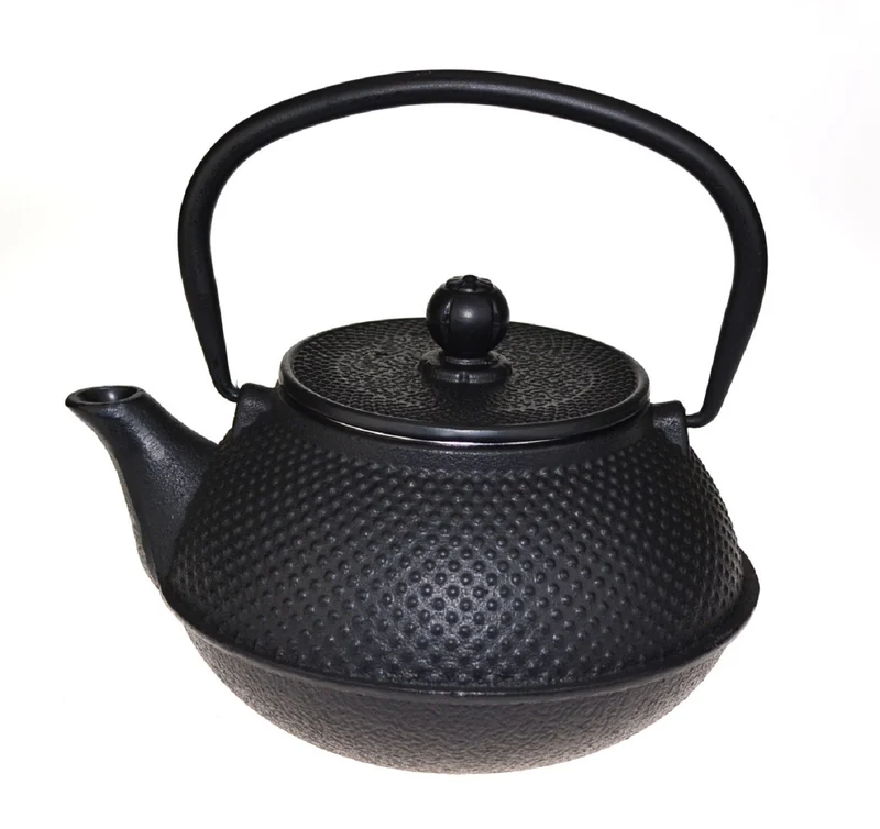 Teaology Cast Iron Teapot 800ml - Fine Hobnail Black