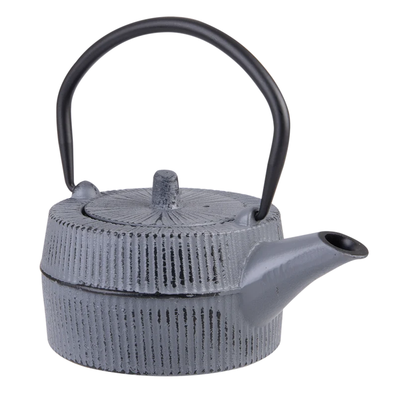 Teaology Cast Iron Teapot 350ml - Thatch Grey Black