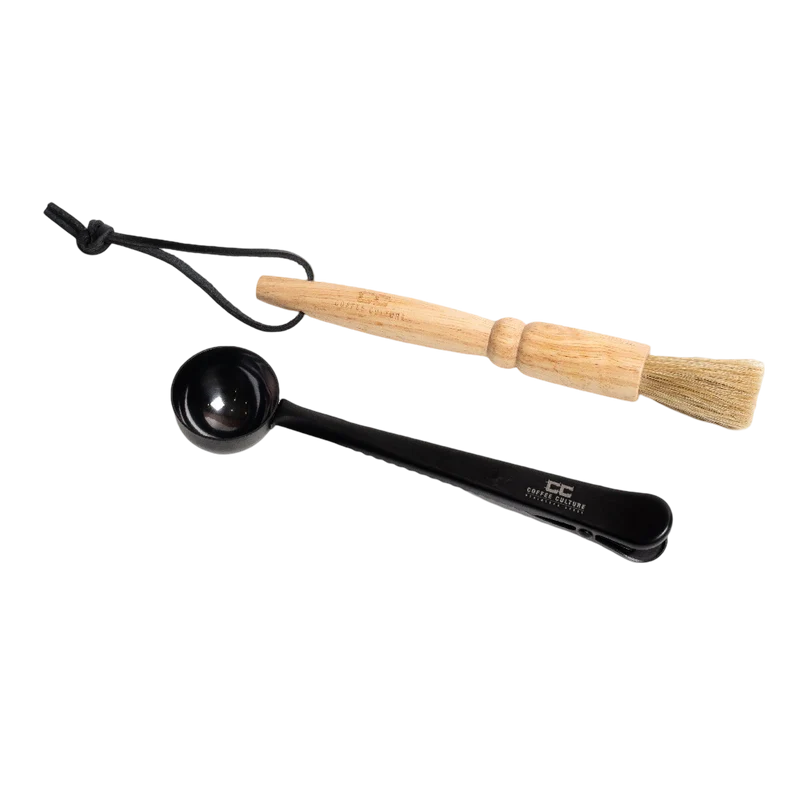 Coffee Culture 2Pc Coffee Brush And Spoon Set