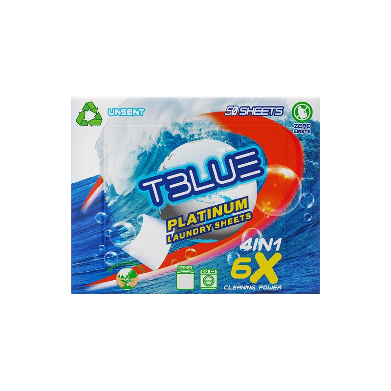 TBLUE Laundry detergent Sheet Unscent (50 Loads)