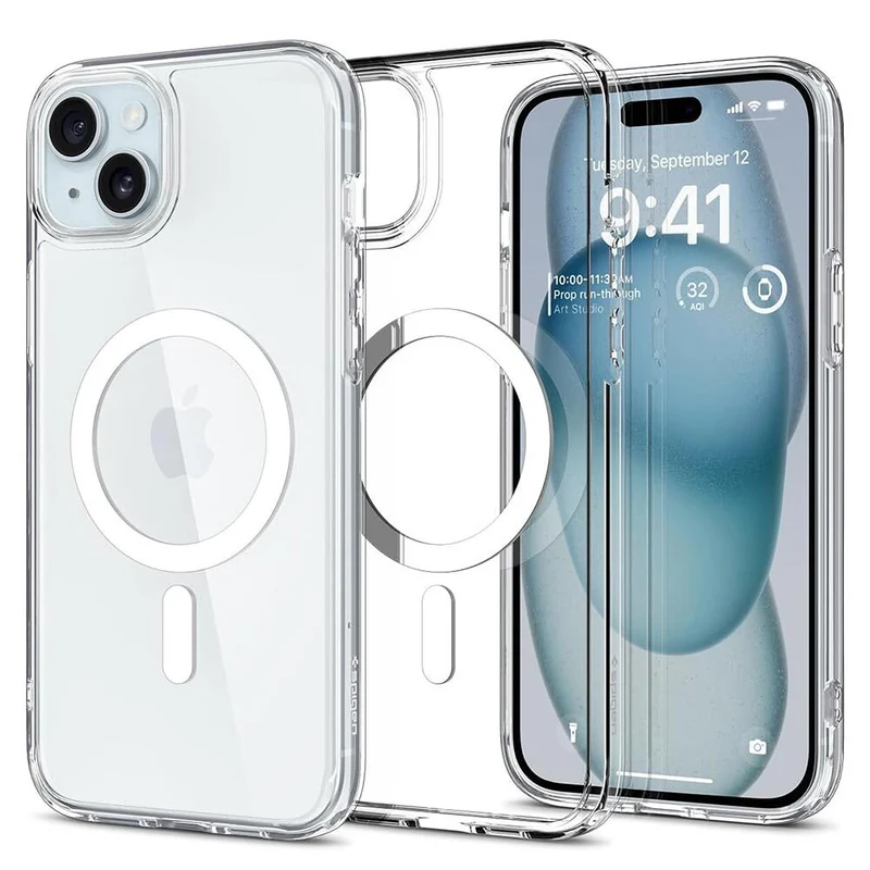 SPIGEN Ultra Hybrid MagSafe Case for iPhone 15 (White)