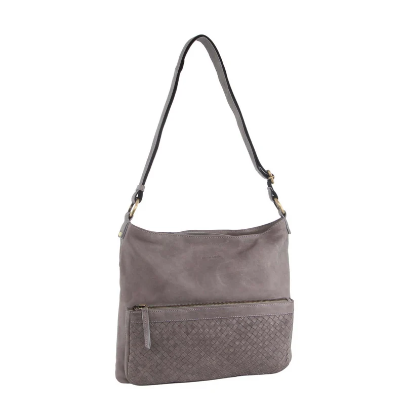 Pierre Cardin Woven Leather Ladies Cross-Body Bag Handbag
