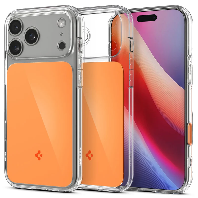 SPIGEN Ultra Hybrid T MagSafe Case for iPhone 18 Pro Max/17 Pro Max (Glossy Orange)
