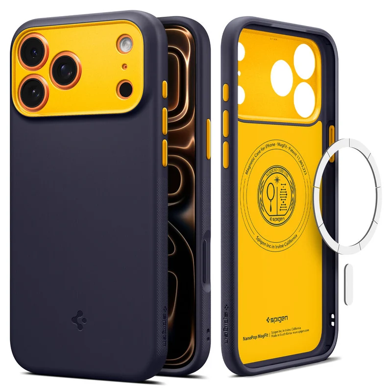 SPIGEN Nano Pop MagSafe Case for iPhone 18 Pro/17 Pro (Blueberry Navy)