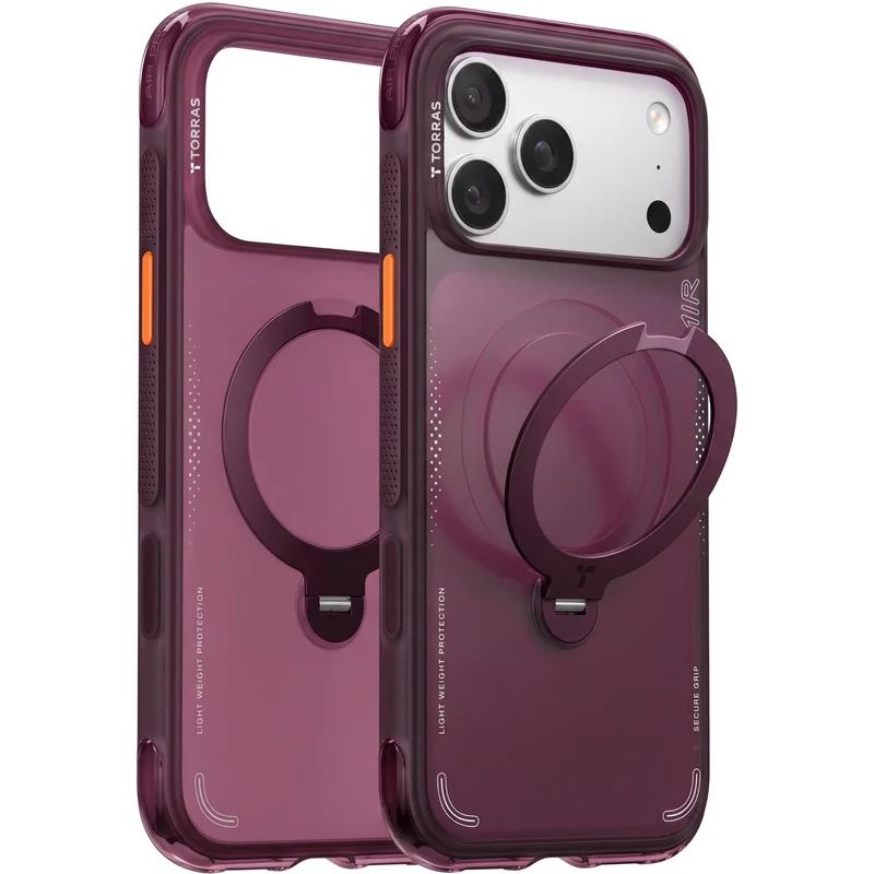 Torras Ostand Q3 Air Case for iPhone 18 Pro Max (Cosmic Purple)
