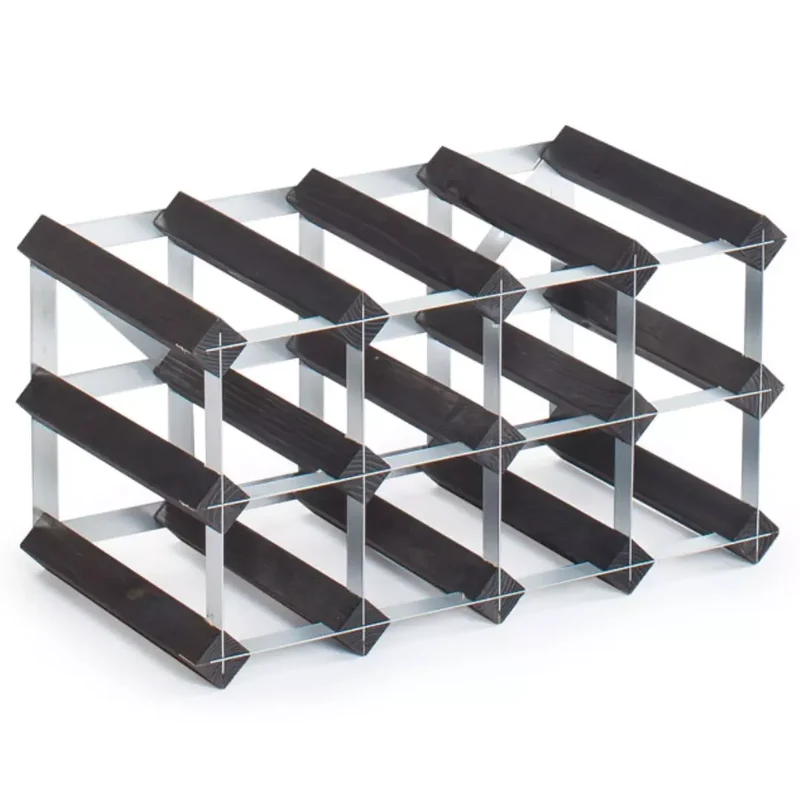 Traditional Wine Rack Vinställ Black 12 flaskor