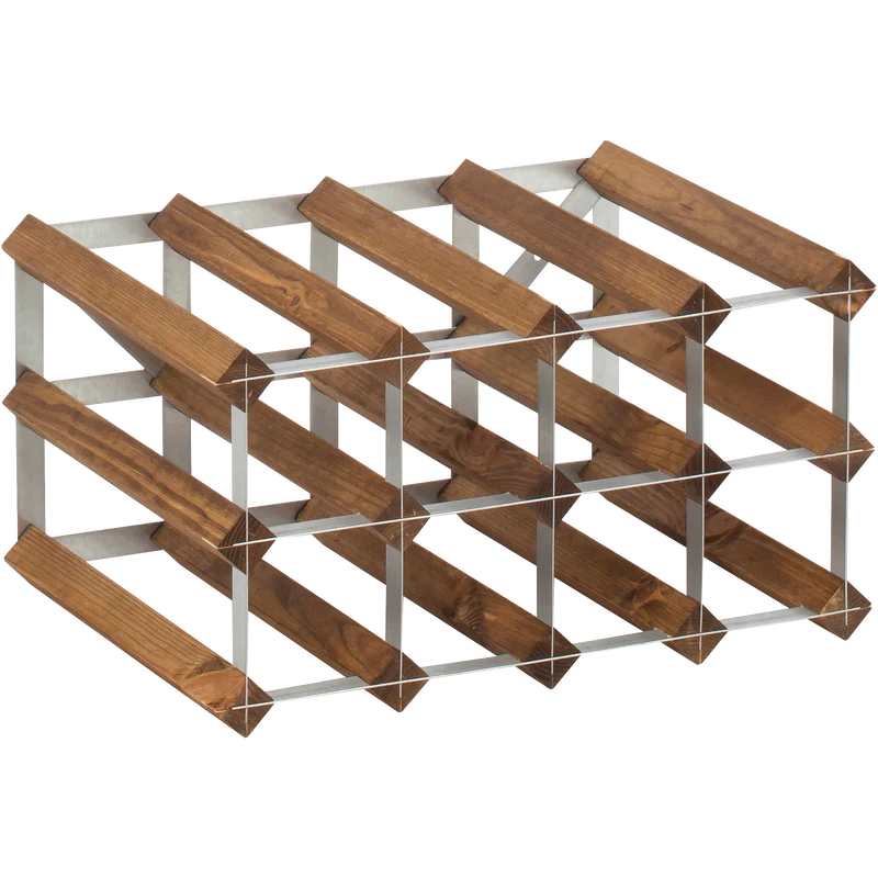 Traditional Wine Rack Vinställ Dark Oak 12 flaskor