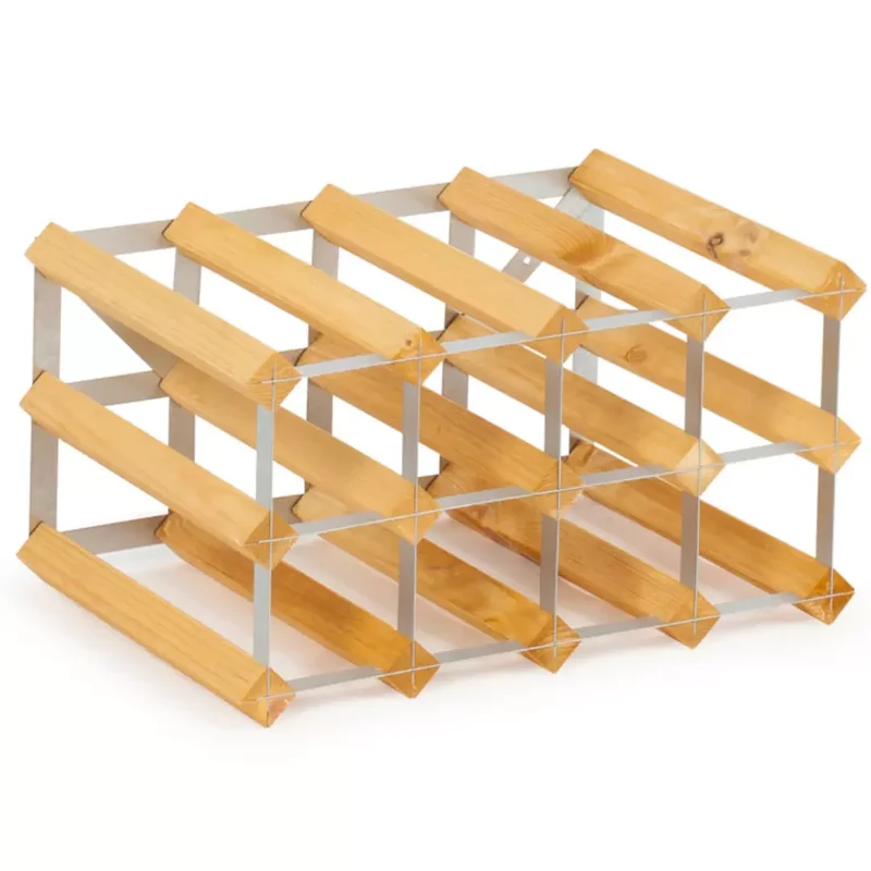 Traditional Wine Rack Vinställ Light Oak 12 flaskor
