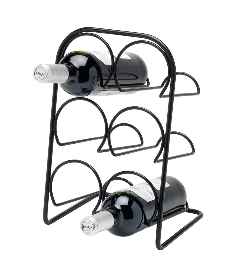 Hahn kitchenware Pisa Vinställning 6 Flaskor Svart
