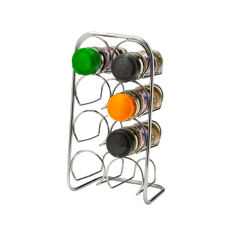 Hahn kitchenware Kryddställ 8 burkar Krom