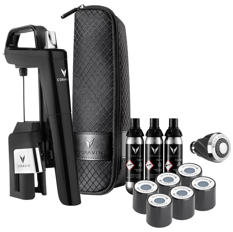 Coravin Timeless Six+ Vinkonserveringssystem 12 delar Svart