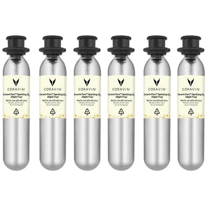 Coravin Pure Sparkling CO2-kapslar 6-pack