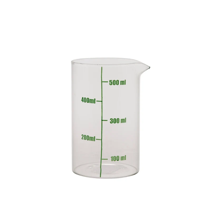 Målebæger, klar/grøn - 500 ml.
