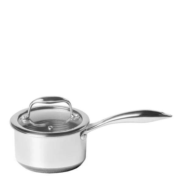 Hexclad Hybrid Kastrull med Lock 1 L Silver/Svart