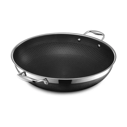 Hexclad stekpanna med lock hybrid 36 cm